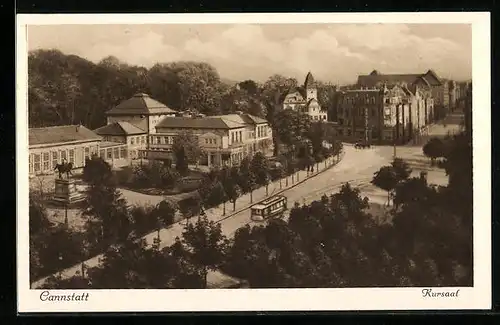 AK Cannstatt, Strassenbahn am Kursaal
