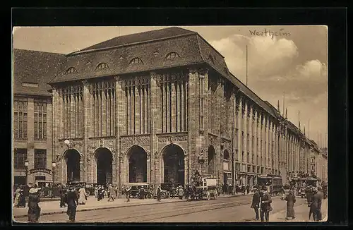 AK Berlin, Leipziger Platz mit Strassenbahn