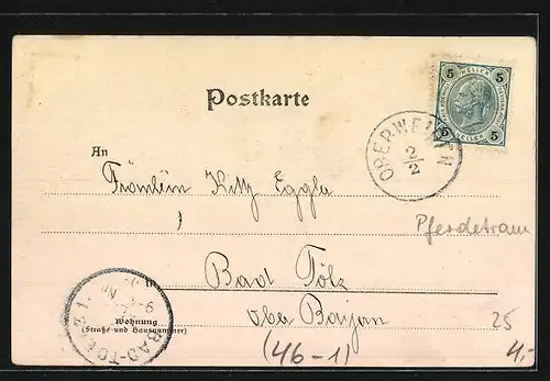 AK Wien, Strassenbahnverkehr auf dem Opern-Ring