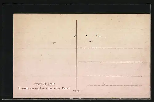 AK Kobenhavn, Stormbroen og Frederiksholms Kanal, Strassenbahn