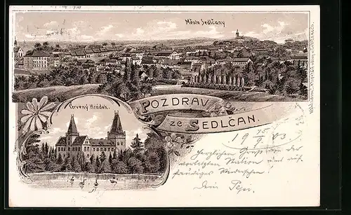 Lithographie Sedlcany, Mesto Sedlcany, Cerveny Hradek