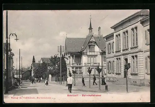 AK Amriswil, Partie in der Bahnhofstrasse
