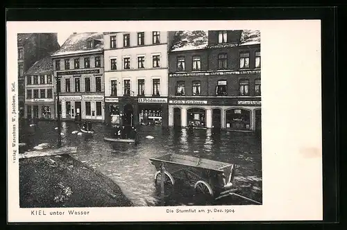 AK Kiel, Die Sturmflut am 31. Dezember 1904
