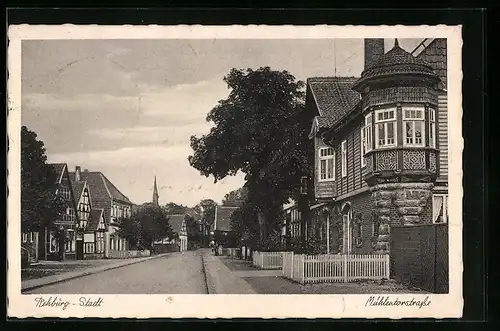 AK Rehburg-Stadt, Partie in der Mühlentorstrasse