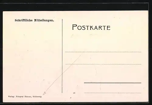 AK Hollingstedt, Gasthaus Chr. Nissen, Strassenansicht