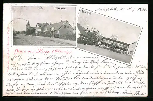 AK Kropp /Schleswig, Altenheim Pella, Haus Eben Ezer