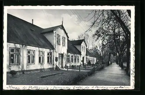 AK Kropp /Schleswig, Verwaltungsgebäude mit Johannesallee