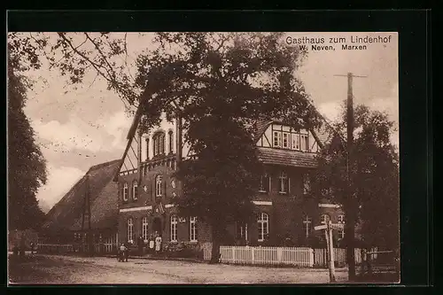 AK Marxen, Gasthaus zum Lindenhof mit Strasse