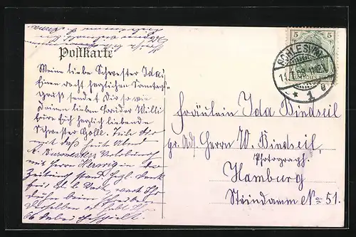 AK Schleswig, Partie in der Alleestrasse