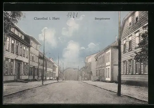 AK Clausthal /Harz, Partie in der Bergstrasse