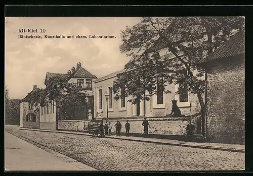 AK Kiel, Dänischestrasse, Kunsthalle und ehem. Laboratorium, Alt-Kiel