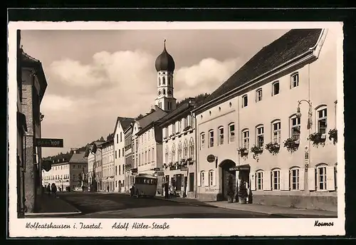 AK Wolfratshausen i. Isartal, Partie in der Strasse