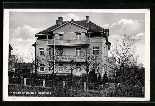AK Bad Wildungen, Haus Edelhoff, Hindenburgstr. 41