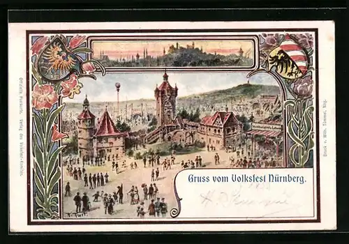 Lithographie Nürnberg, Volksfest
