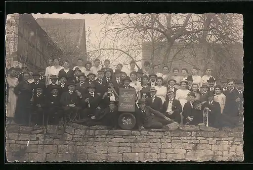 Foto-AK Ellichleben, Kirmes 1920