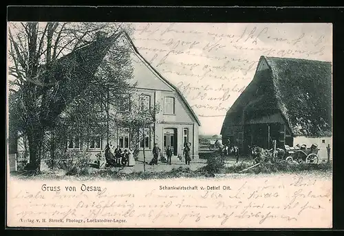 AK Oesau / Schlotfeld, Gasthaus Schankwirtschaft v. Detlef Ott.