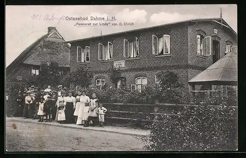 AK Dahme i. H., Pensionat zur Linde von D. Ehrich