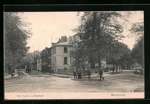 AK Hamburg-Wandsbek, Curvenstrasse Ecke Goethestrasse