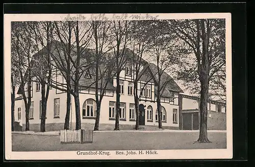 AK Grundhof /Angeln, Gasthaus Grundhof-Krug