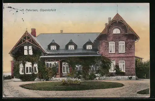 AK Olpenitzfeld, Gasthaus von H. Petersen