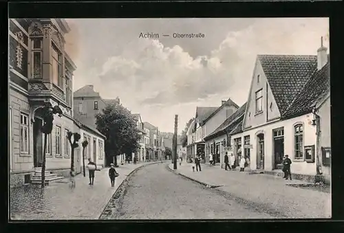 AK Achim, Blick in die Obernstrasse