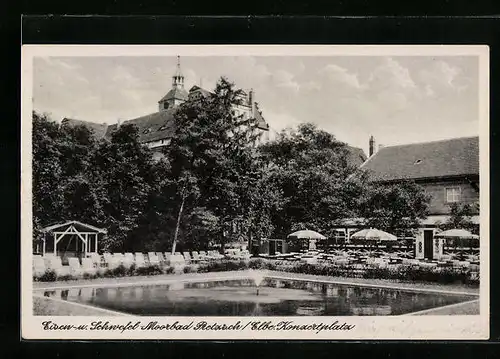 AK Bad Pretzsch a. Elbe, Anlagen auf dem Konzertplatz