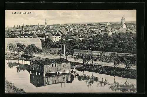 AK Sangerhausen, Generalansicht der Stadt vom Gonnaufer aus