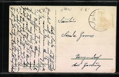 AK Leipzig, Augustusplatz mit Hochhaus und Neuem Theater