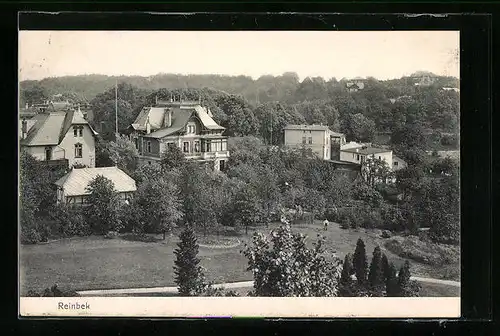 AK Reinbek, Blick auf die Villen am Wald