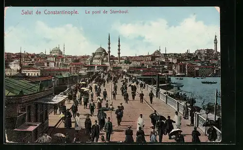 AK Constantinople, Le pont de Stamboul