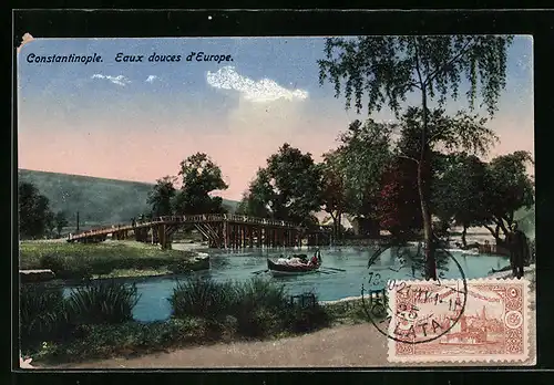 AK Constantinople, Eaux douces d`Europe, Le Pont