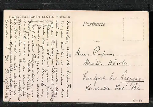 AK Konstantinopel, vor der Suleiman Moschee