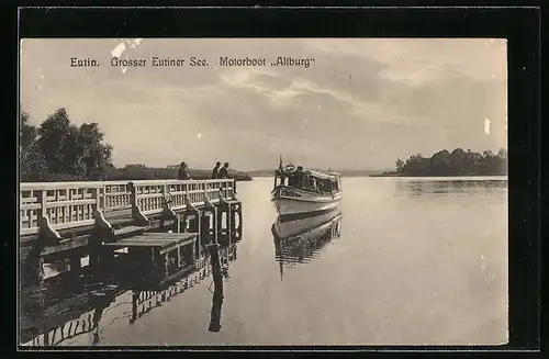 AK Eutin, Motorboot Altburg am Grossen Eutiner See