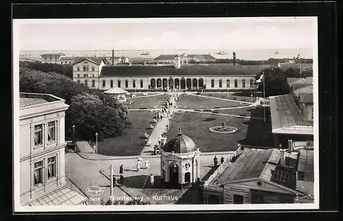 AK Norderney, Blick auf die Anlagen vor dem Kurhaus