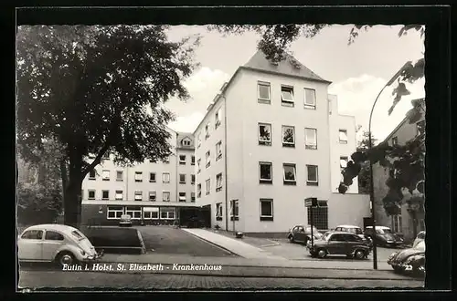 AK Eutin i. Holst., vor dem Elisabeth-Krankenhaus