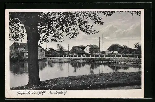 AK Grossenbrode, Partie am Dorfteich