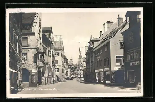 AK Lindau i. B., Blick in die Maximilianstrasse