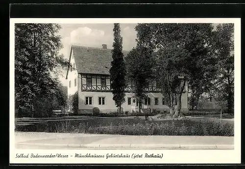 AK Bodenwerder a. Weser, Münchhausens Geburtshaus