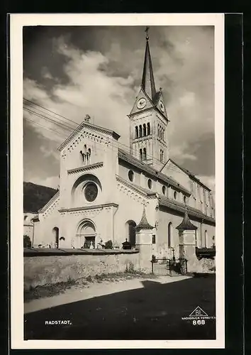 AK Radstadt, Partie an der Kirche