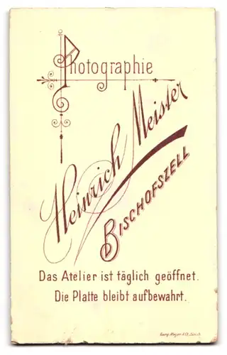 Fotografie H. Meister, Bischofszell, Portrait charmanter Bube elegant im Jackett