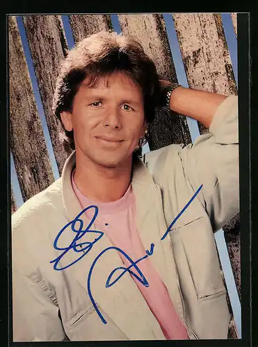 AK Musiker G. G. Anderson im Blouson, Autograph