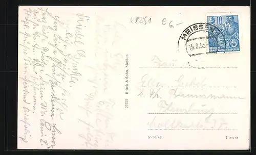 AK Diesbar-Nieschütz a. d. Elbe, Ortspartie