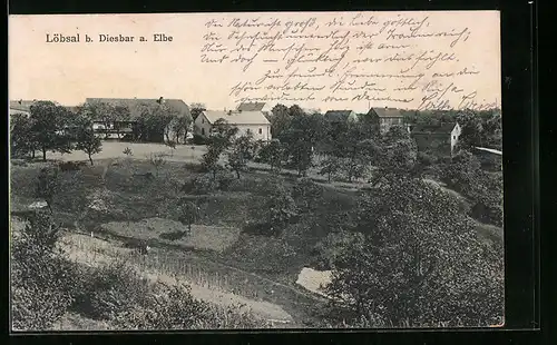 AK Löbsal b. Diesbar, Ortspartie