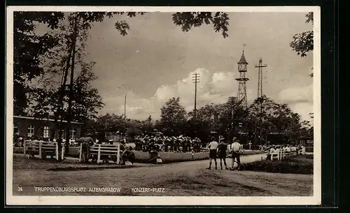 AK Altengrabow, Truppenübungsplatz, Konzert-Platz