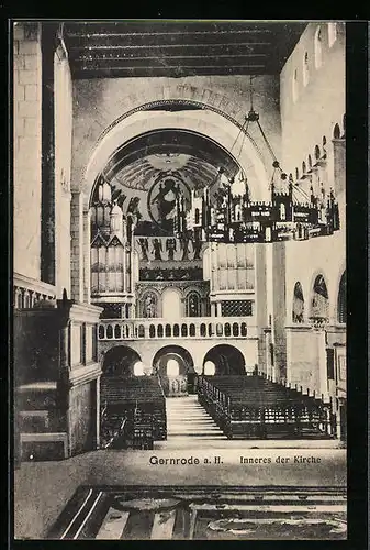 AK Gernrode a. H., Inneres der Kirche