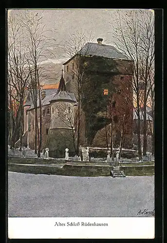 Künstler-AK Rüdenhausen, Altes Schloss
