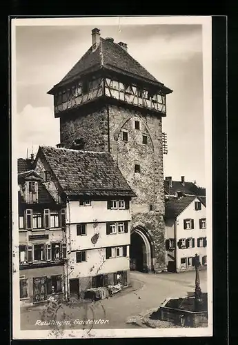 AK Reutlingen, Blick auf das Gartentor