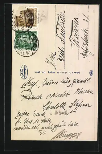 AK Neustadt / Orla, Partie am Schlossplatz