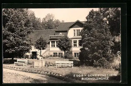 AK Dessau, FDGB-Genesungsheim Buchholzmühle