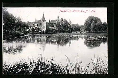 AK Wolfersdorf i. Thür., Schloss Fröhliche Wiederkunft